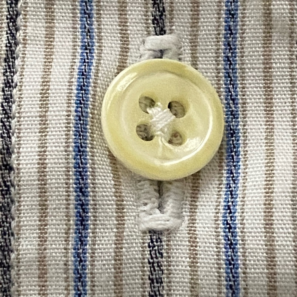 Burberrys Of London Shirt Mens Button Up Shirt 16 - 35 Made in USA Striped - Picture 7 of 13